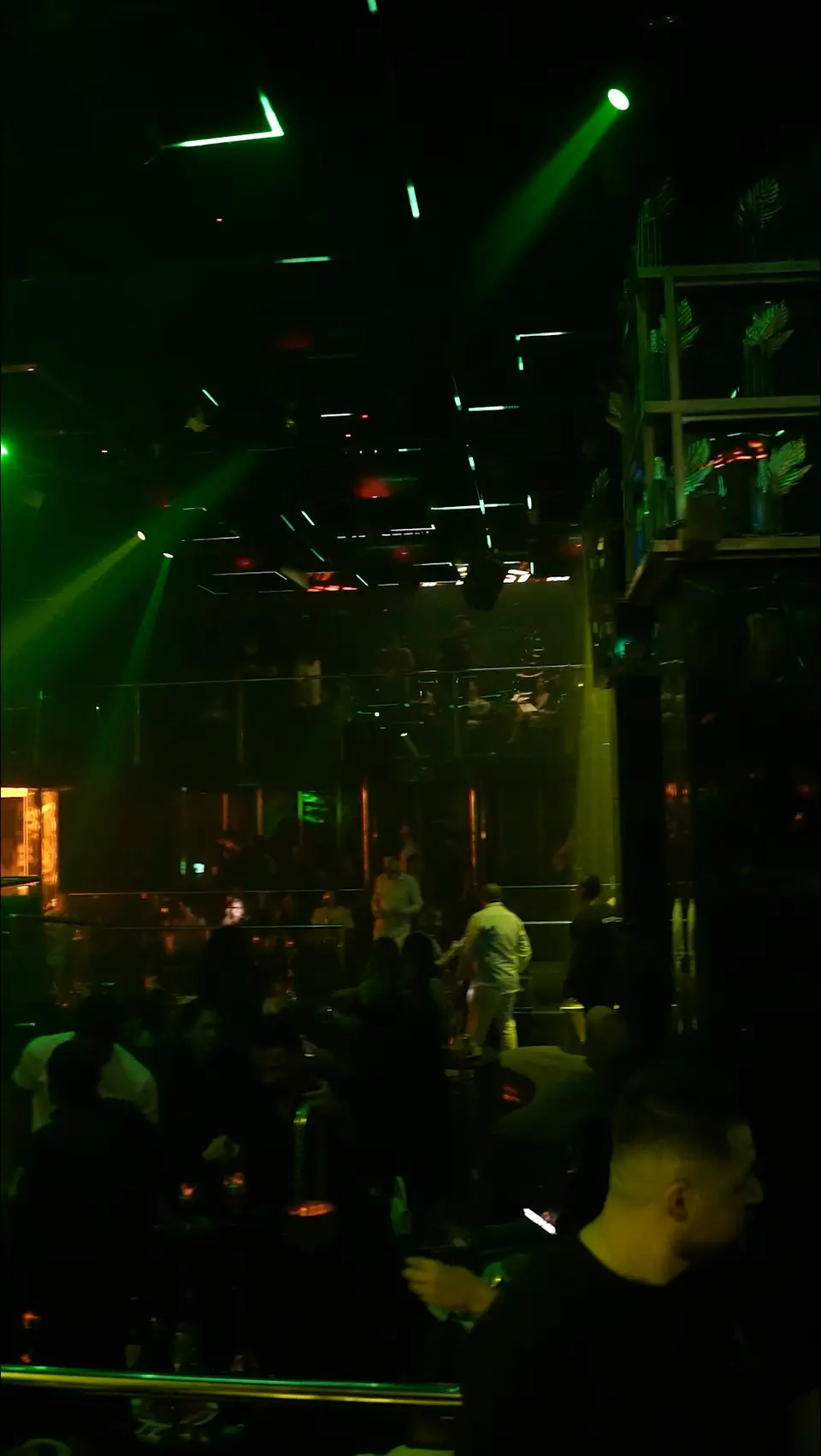 Wide view of the main room and the mezzanine level